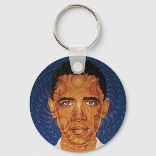 Obama Fractal Keychain Nyckelring