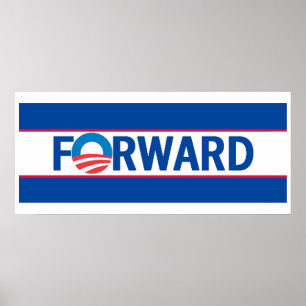 Obama FRAMÅTRIKTAT Poster