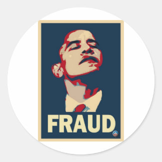 Obama Fraud Runt Klistermärke