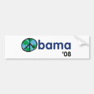 Obama fred '08 bildekal