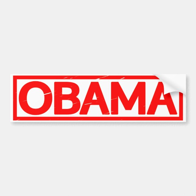 Obama Frimärke Bildekal (Framsidan)
