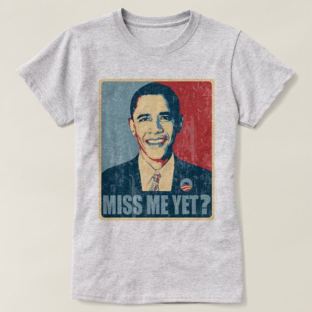Obama Fröcken mig ännu? bekymrat T-shirt (Design framsida)