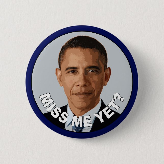 Obama: Fröcken mig ännu? Knapp (Framsida)