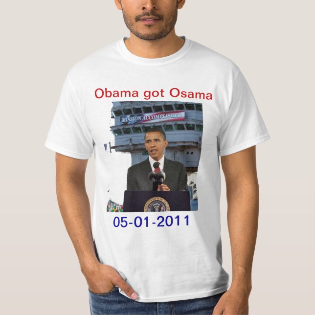 Obama - fulländad beskickning tee (Framsida)