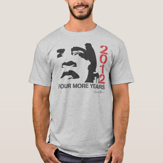 Obama fyra mer år skjorta tröja (Framsida)