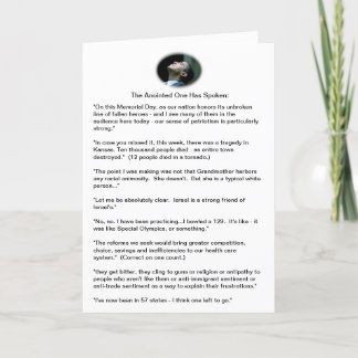 Obama gaffes - en provtagning kort