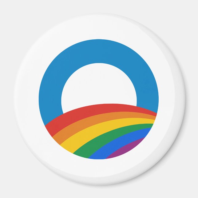 Obama Gay pride Magnet (Framsidan)