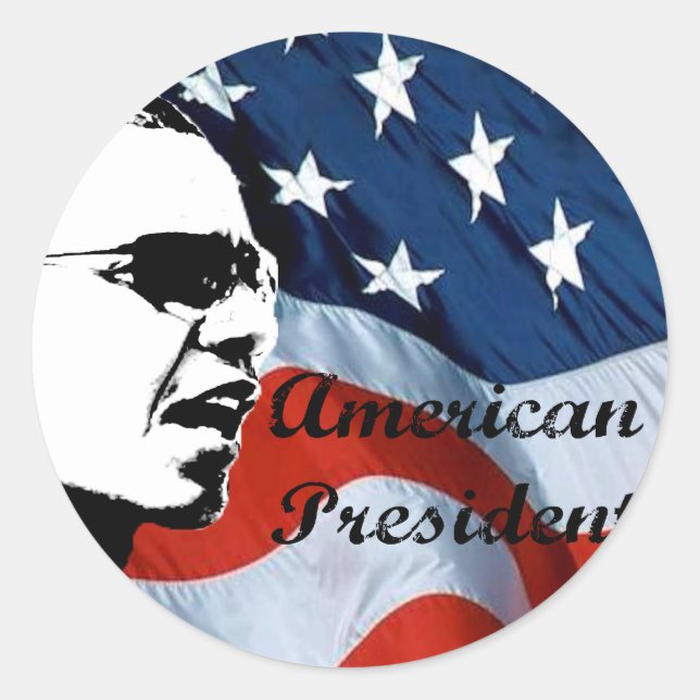 Obama Gifts 2 Runt Klistermärke (Framsida)