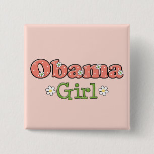Obama Girl Barack Obama Button Knapp