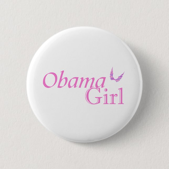 "Obama Girl" Officiell Pin Knapp (Framsida)