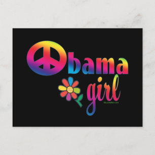 Obama Girl Vykort