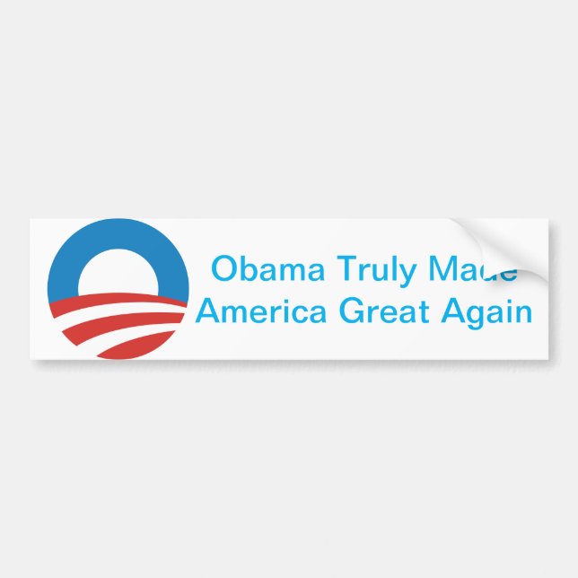 Obama gjorde Amerika Underbarare igen Bildekal (Framsidan)