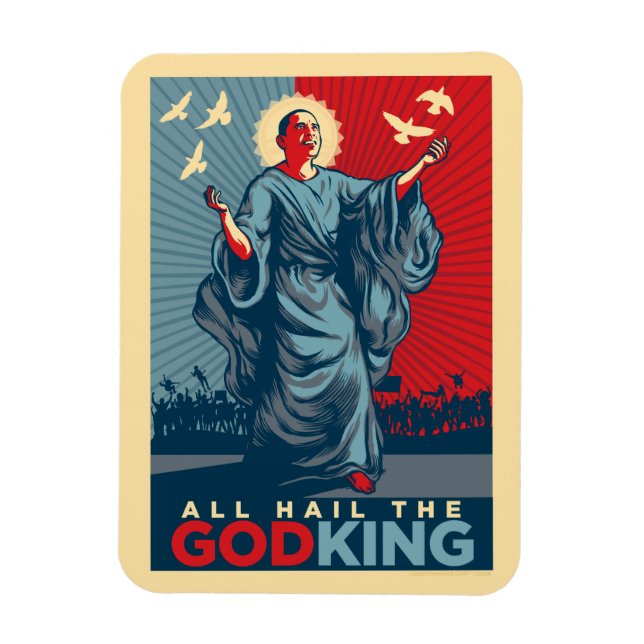 Obama Godking Premium Magnets Magnet (Vertikal)