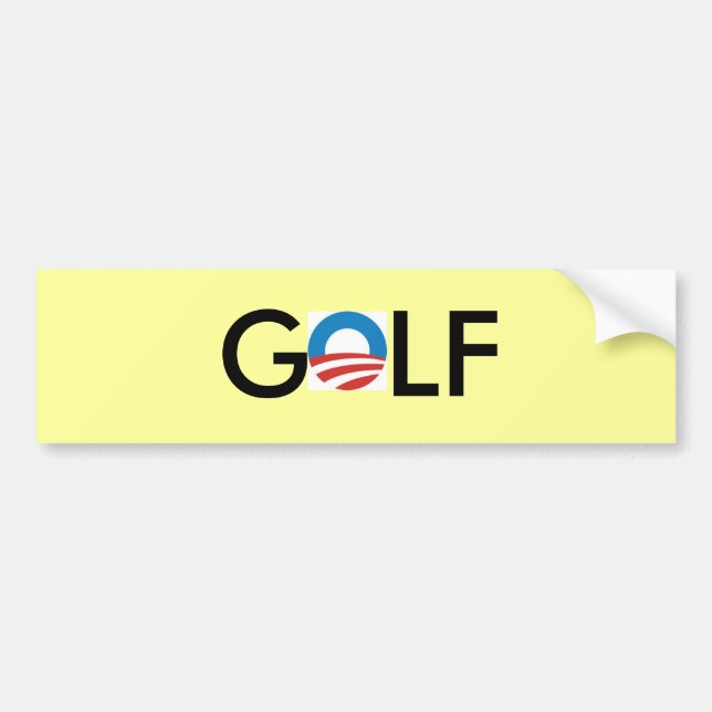 obama golfbildekal bildekal (Framsidan)