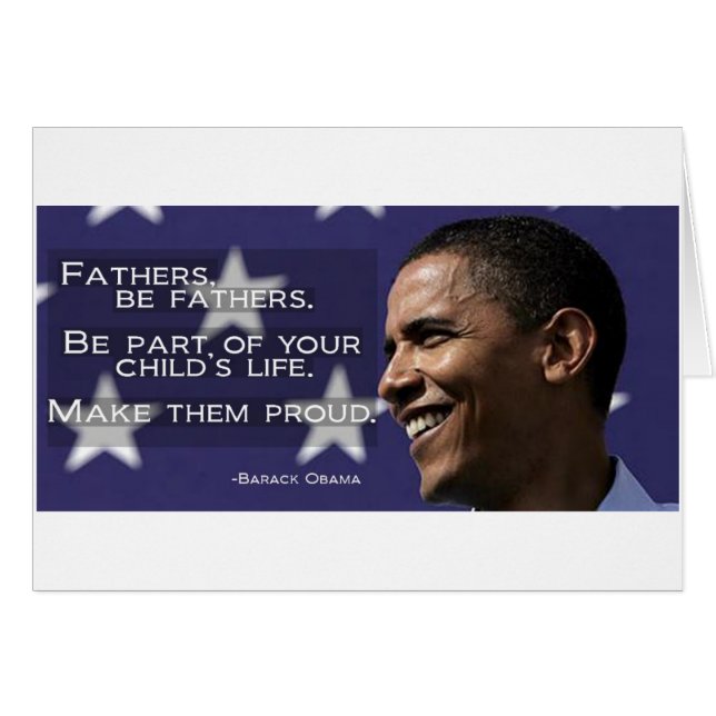 Obama Gör dina barn stolta OBS Kort (Framsidan Horizontal)