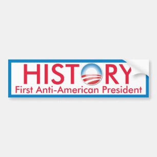 Obama gör historia bildekal
