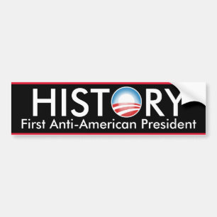 Obama gör historia bildekal