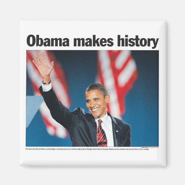 Obama gör History Magnet (Framsidan)