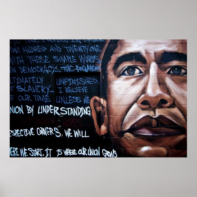 Obama Graffiti Poster (Framsidan)