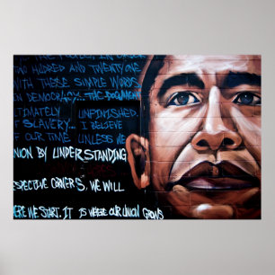 Obama grafittiaffisch poster