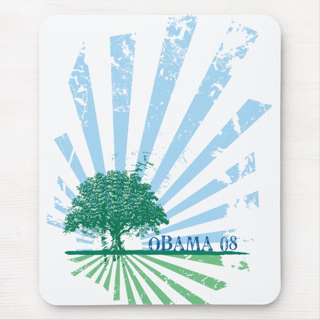 Obama grönt musmatta (Framsidan)