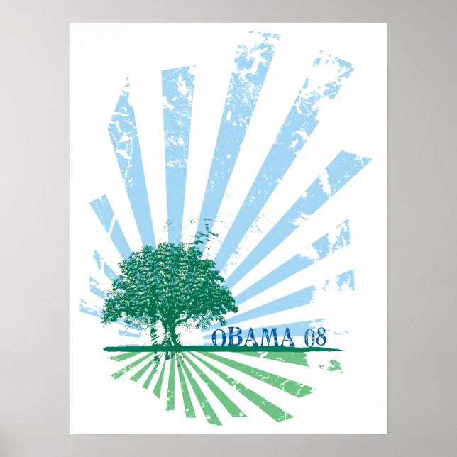 Obama Grönt Poster (Framsidan)