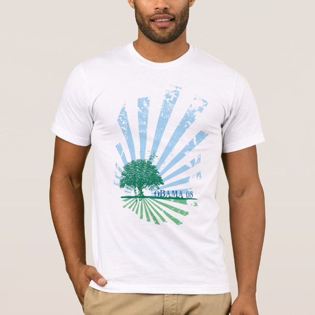 Obama grönt t shirt (Framsida)