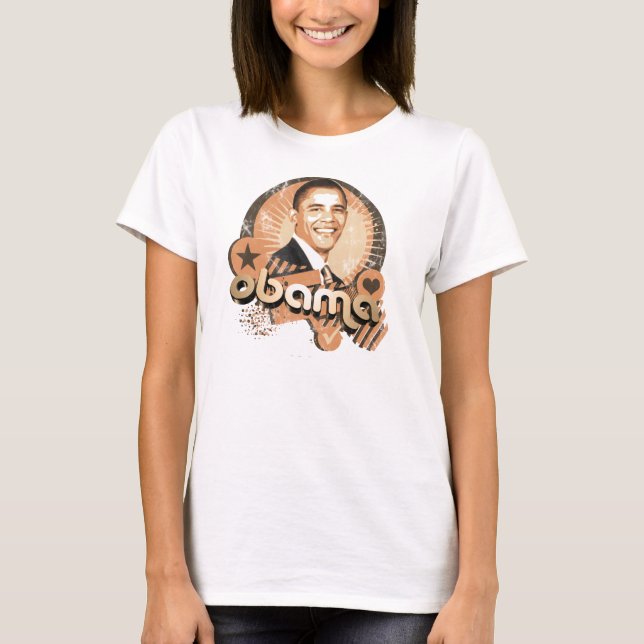 Obama guld tee shirt (Framsida)