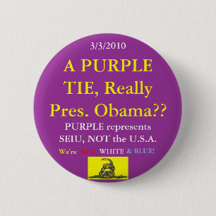Obama ha på sig SEIU-lilor Knapp