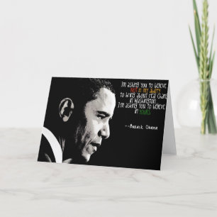 Obama hälsningkort kort