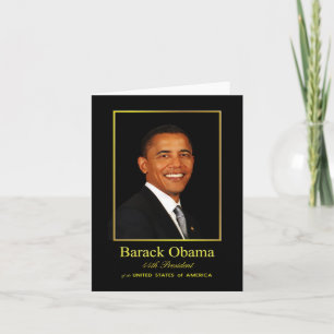 Obama-hälsningskort - tomt kort
