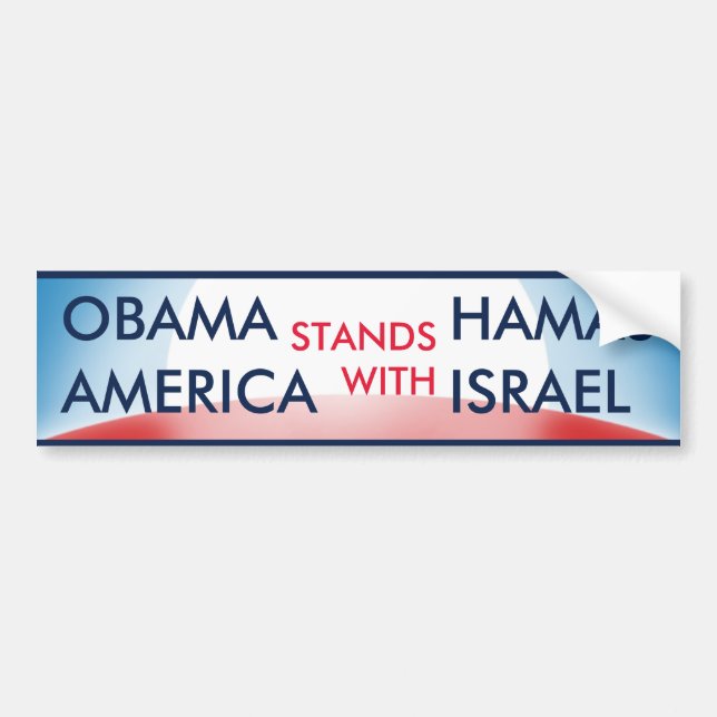 Obama Hamas v US Israel Bildekal (Framsidan)