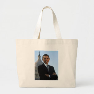 OBAMA HÄNGER LÖS JUMBO TYGKASSE