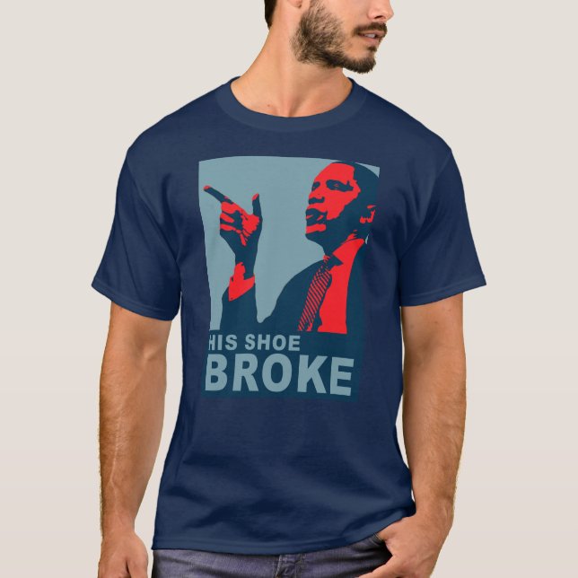 Obama: Hans Shoe Fattig T Shirt (Framsida)