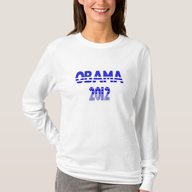 Obama Har din Långärmad 2012 Tee Shirt (Framsida)