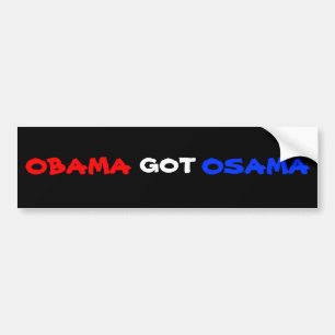 Obama harOsama RED/WHITE/BLUE bildekal