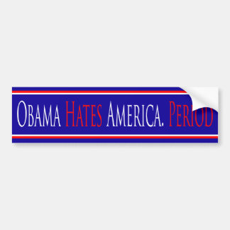 Obama hatar den Amerika perioden - bildekal