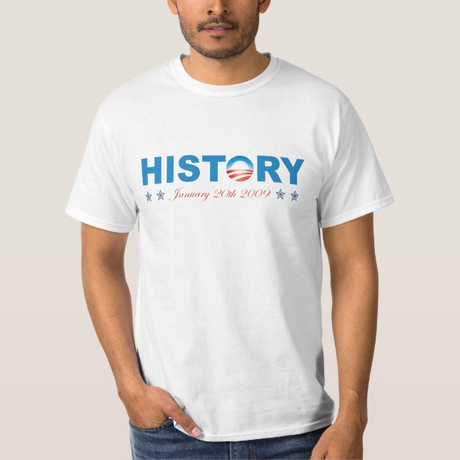 Obama HISTORIEskjorta T-shirt (Framsida)