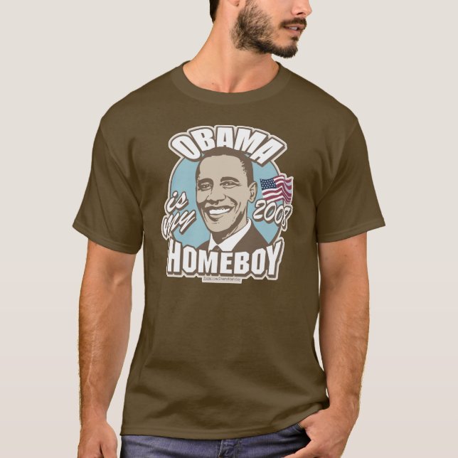 Obama Homeboy 2008 T Shirt (Framsida)