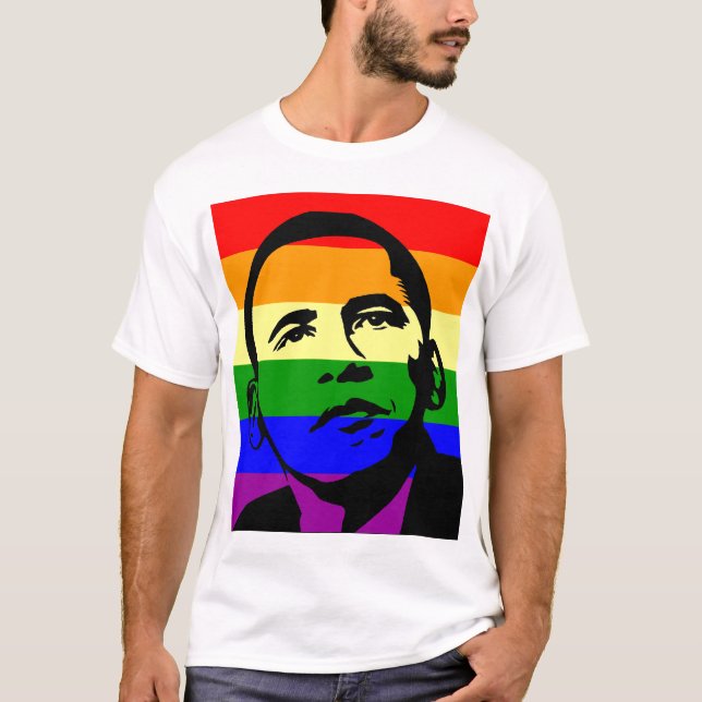 "Obama homoäktenskapservice ", Tee Shirt (Framsida)