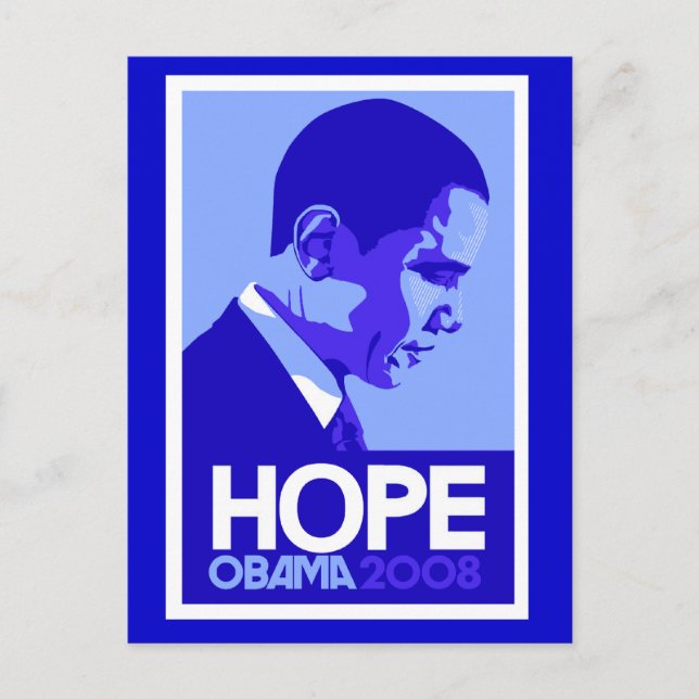 Obama Hope Postcard Vykort (Framsida)