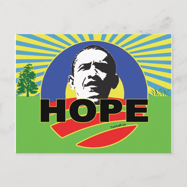 OBAMA HOPE VYKORT (Framsida)