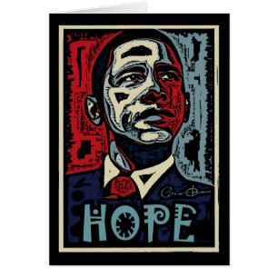 Obama hopp 2 hälsningskort