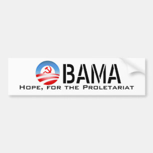 OBAMA… hopp, för proletariaten Bildekal