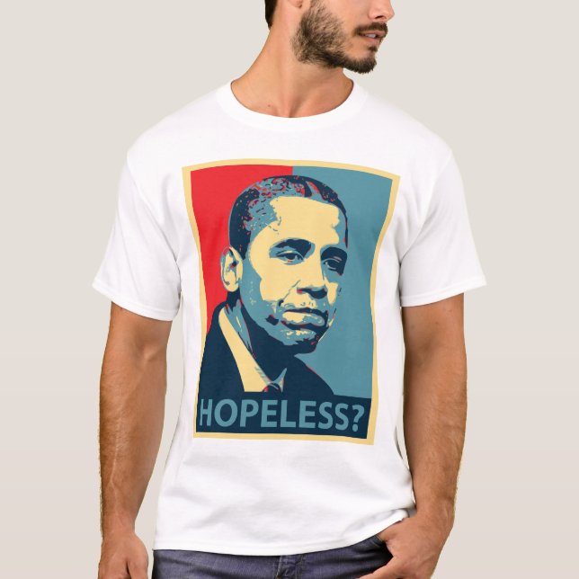 Obama: Hopp-Mindre? T Shirt (Framsida)