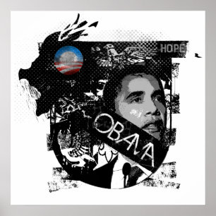 Obama: Hoppaffisch av Ryan Poster