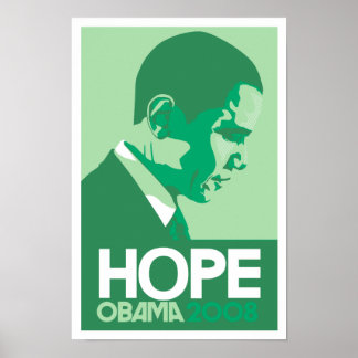 Obama - Hoppet Grönt Poster