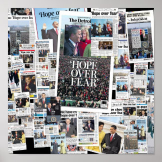 Obama: Hoppet över rädslan Poster