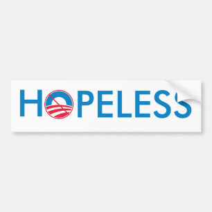 Obama = HOPPLÖST Bildekal