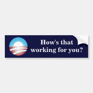 Obama - hur är det arbete för dig? bildekal